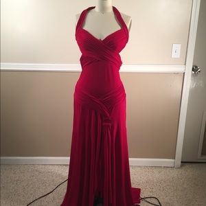 Jovani sz 6 red evening gown